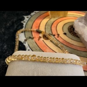 Vintage Citrine Bead Necklace 🤩✴️
